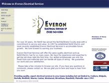 Tablet Screenshot of everonelectricalservices.com